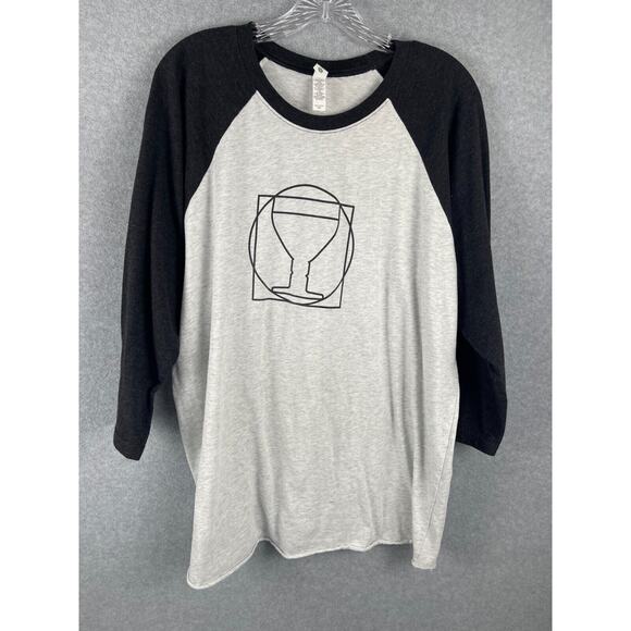 Next Level Commonwealth Brewing Beer Shirt Men's 2XL Baseball 3/4‎ Sleeve Tee - Picture 1 of 6